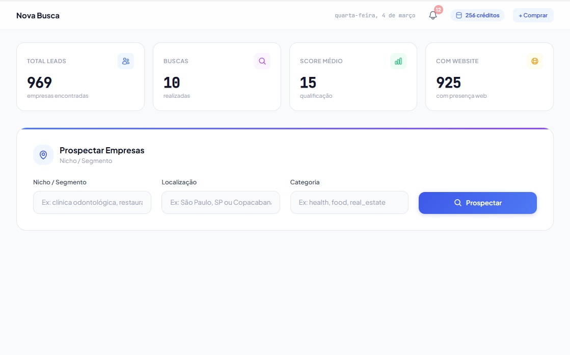 Busca de leads